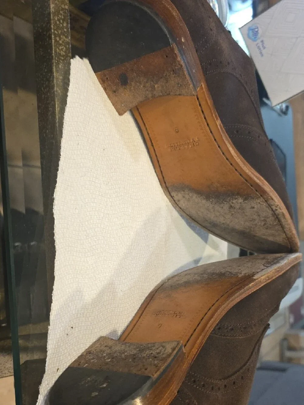 Charles Tyrwhitt Brown Suede Double Monk Strap Shoes
